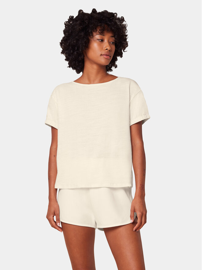 Triumph Triumph Pižamos šortai Smart Active Infusion 10218291 Écru Relaxed Fit