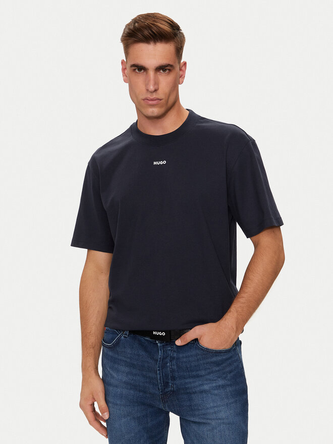 HUGO Hugo T-Shirt Dapolino 50488330 Dunkelblau Relaxed Fit