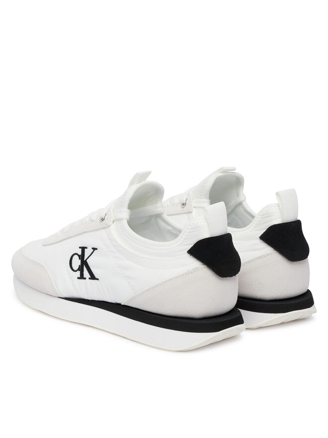 Calvin Klein Sneakers Calvin Klein Retro Runner Lace Up Sock YW0YW02060 Weiß