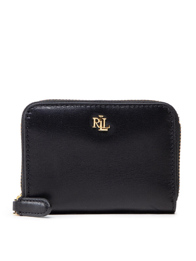 LAUREN RALPH LAUREN Mały Portfel Damski Lauren Ralph Lauren Sm Zip Wallet 432876729003 Czarny