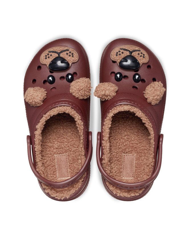 Crocs Šľapky Crocs Classic Lined Iam Brown Bear Clog K 210399 Hnedá