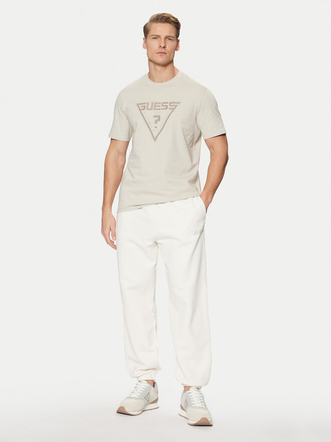 Guess Guess Marškinėliai Z5RI03 I3Z14 Smėlio Regular Fit