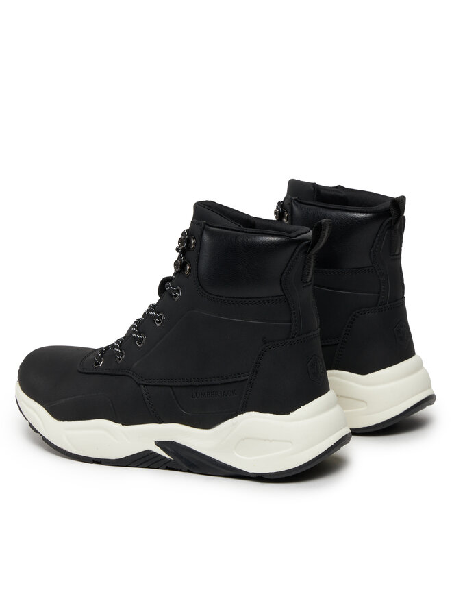 Lumberjack Trapper stila apavi Lumberjack DANIELA SWH8001-002-S03 Melns