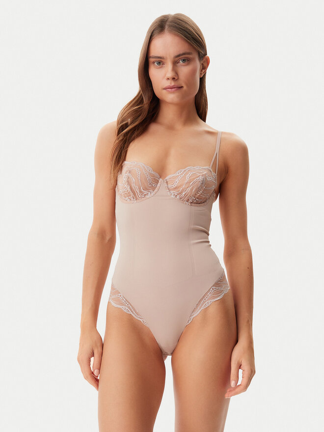 Calvin Klein Underwear Calvin Klein Underwear Боді 000QF8002E Бежевий