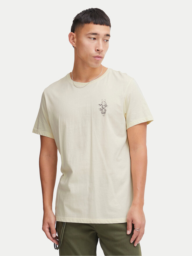 Blend Blend Marškinėliai 20716511 Écru Regular Fit