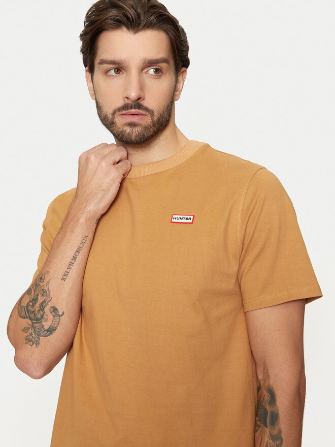 Hunter Hunter Póló Alvin HARM0039242 Barna Regular Fit