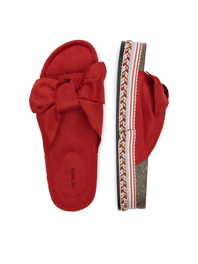 DeeZee Pantoletten DeeZee E2050-3 Rot