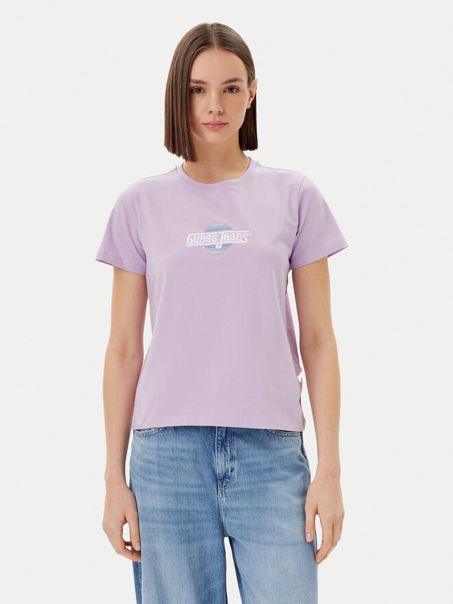Guess Jeans Guess Jeans Camiseta W5GI26 J1314 Violeta Regular Fit
