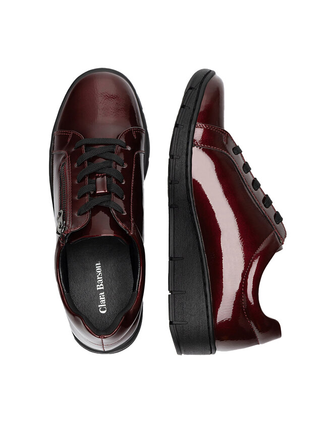 Clara Barson Halbschuhe Clara Barson CLAIRE WS6075-16 Dunkelrot