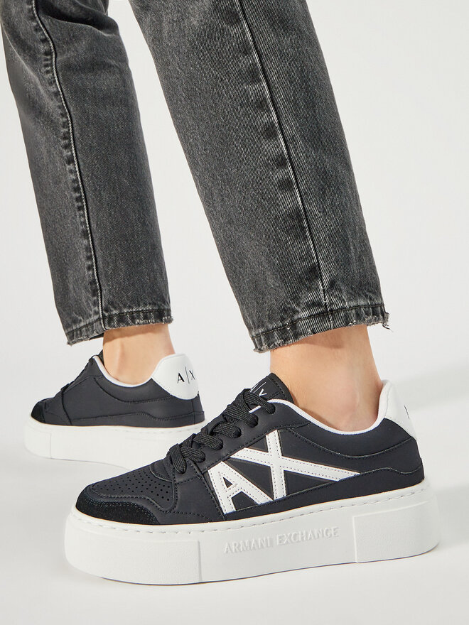 Снікерcи Armani Exchange XDX147 XV830 T037 Чорний | evzuttya.com.ua