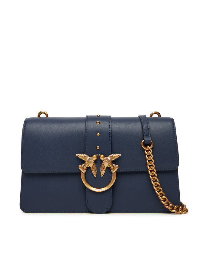 PINKO Kabelka PINKO Love One Classic ST.CL Al 25-26 PLTT 105857 A0F1 Tmavomodrá