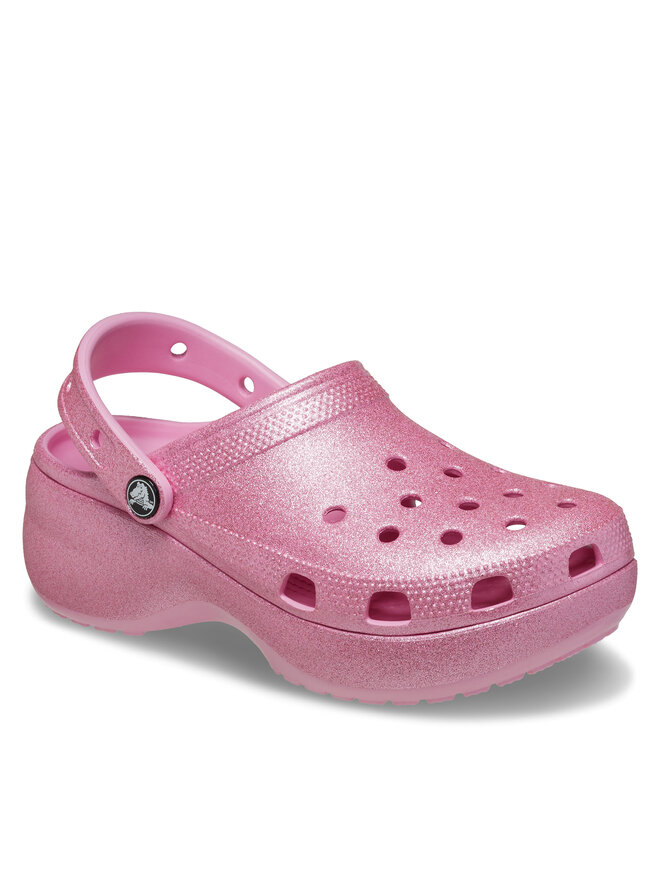 Crocs Παντόφλες Crocs Classic Platform Glitter Clog W 207241 Ροζ