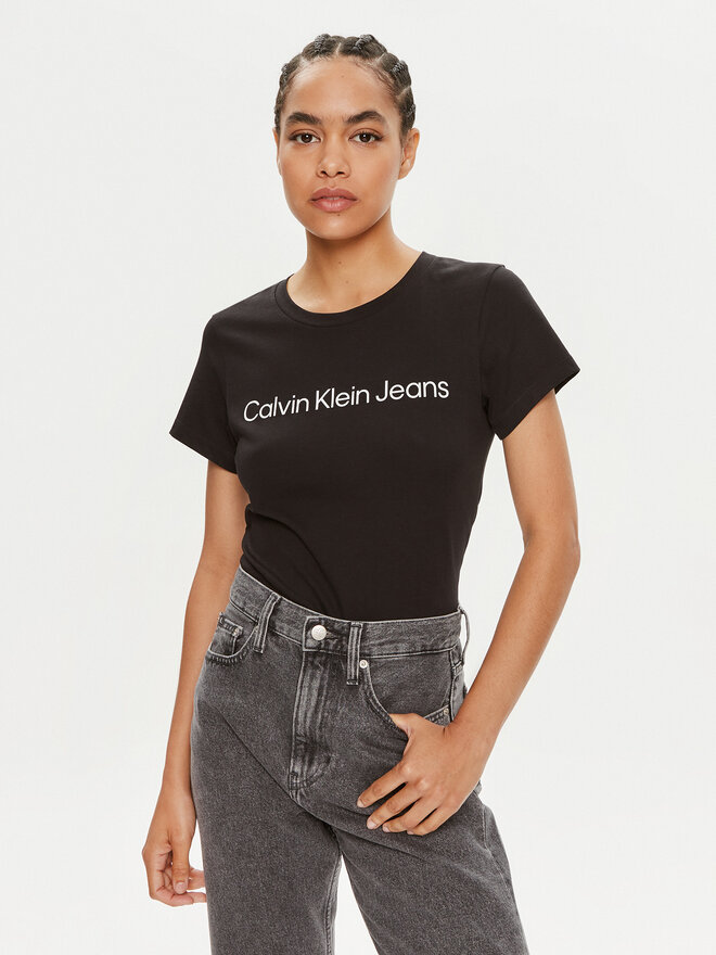 Calvin Klein Jeans Calvin Klein Jeans 2er-Set T-Shirts J20J220161 Schwarz Slim Fit