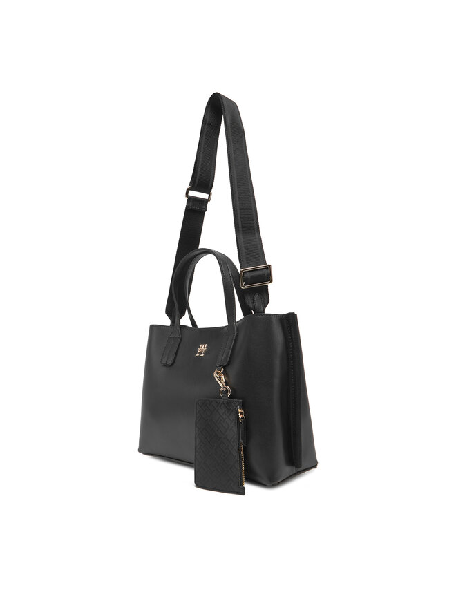 Tommy Hilfiger Τσάντα Tommy Hilfiger Th Distinct Mini Tote AW0AW17192 Μαύρο