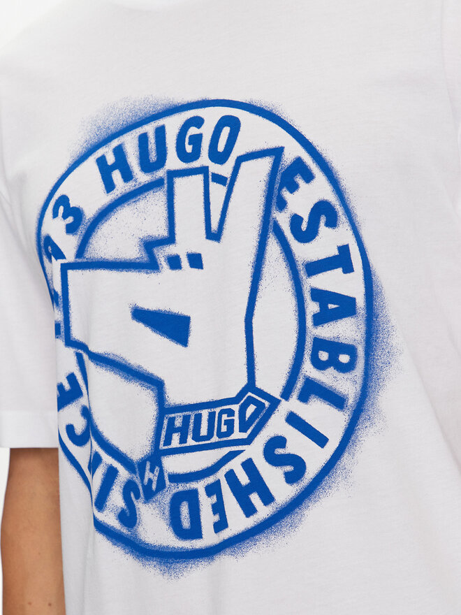 HUGO HUGO Camiseta Norieles 50519387 Blanco Regular Fit