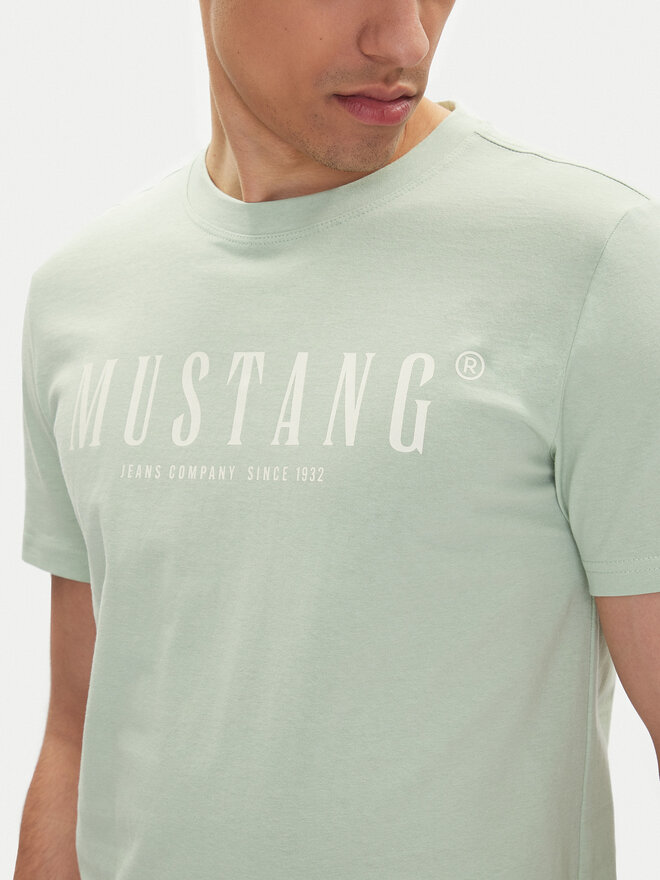 Mustang Mustang T-Shirt Austin 1016480 Grün Regular Fit