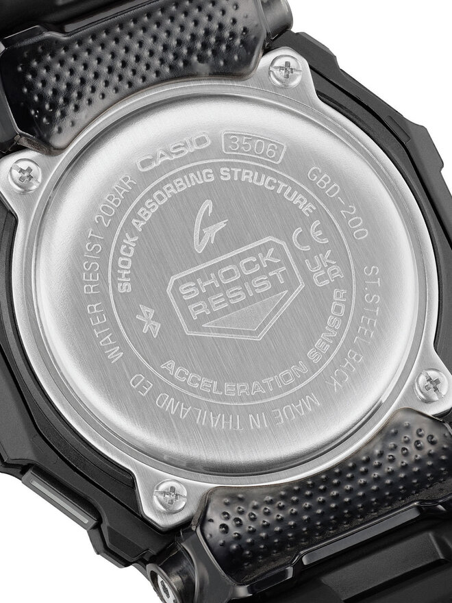 G-Shock Годинник G-Shock G-Squad GBD-200-1A1ER Чорний
