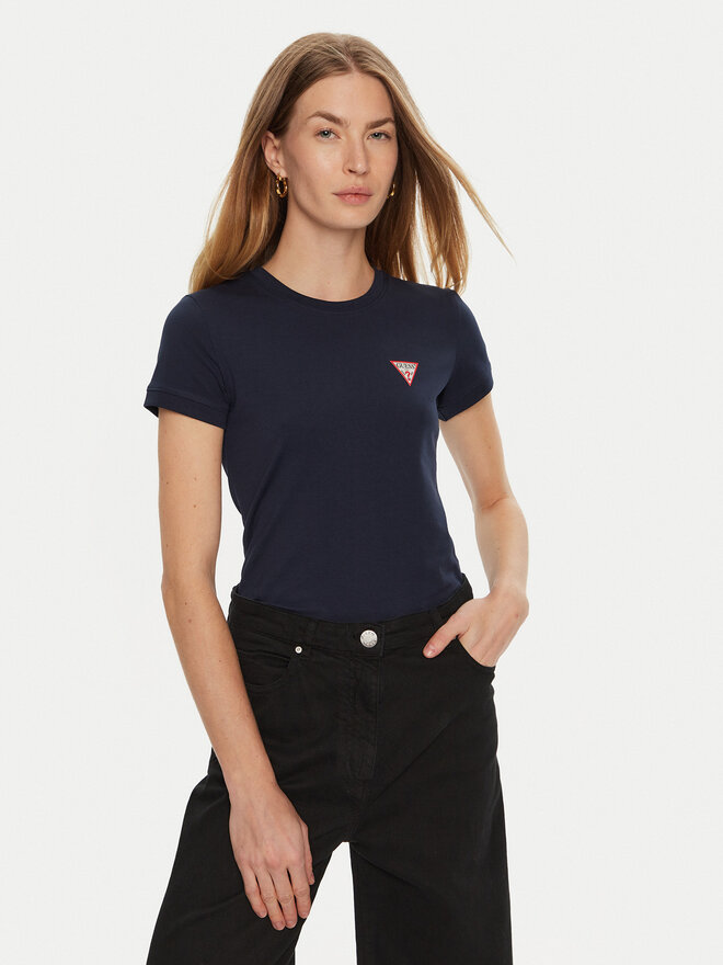 Guess Guess Póló W2YI44 J1314 Kék Slim Fit