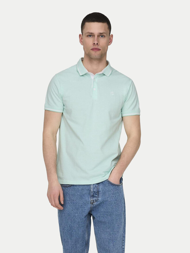 Only & Sons Only & Sons Pólóing Fletcher 22024827 Zöld Regular Fit