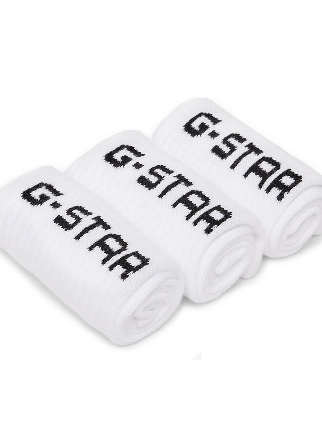 G-Star Raw Kurze Socken G-Star Raw AS_G_STAR_001W_SS25 (3-PACK) Weiß