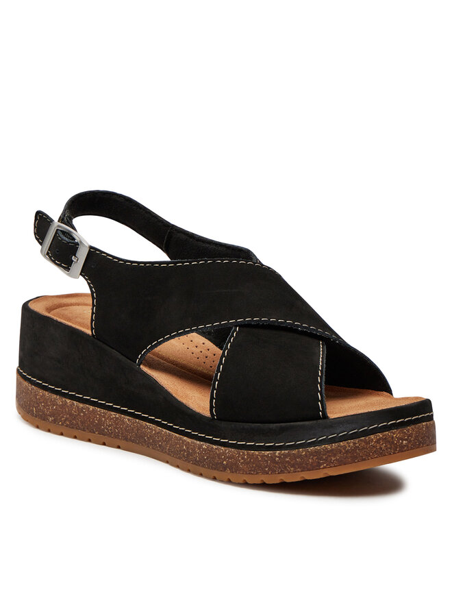 Clarks Sandali Clarks Kassanda Step 26177299 Črna