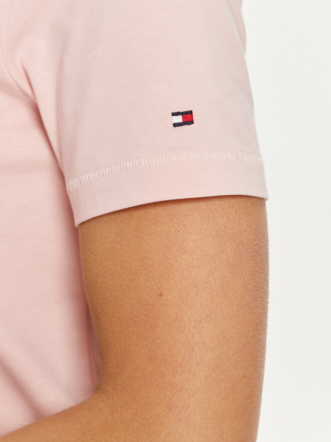 Tommy Hilfiger Tommy Hilfiger Marškinėliai Script WW0WW42589 Rožinė Regular Fit