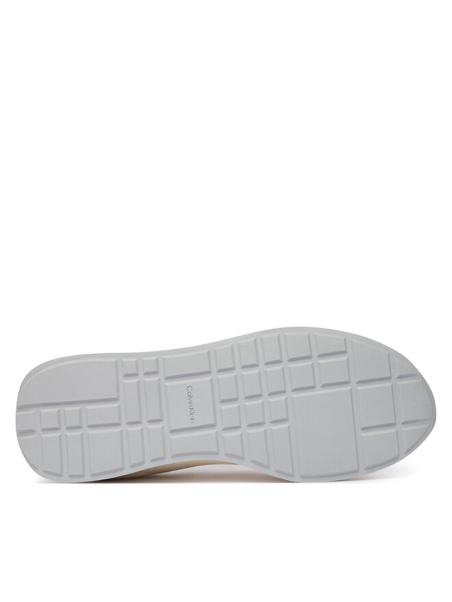 Calvin Klein Sneakers Calvin Klein Retro Runner Ripstop Aop Ny HM0HM02140 Écru