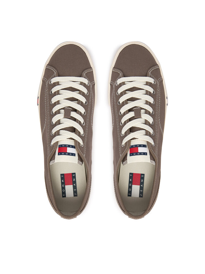 Tommy Jeans Sneakers aus Stoff Tommy Jeans Archive Vulc Y2K EM0EM01674 Braun