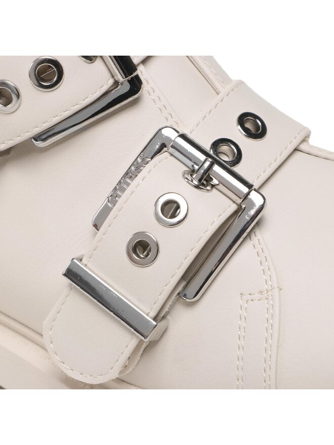 Guess Polokozačky Guess FL7OBI LEA10 Écru