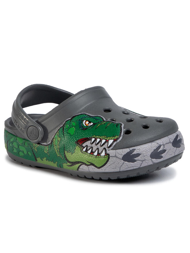 Crocs Pantoletten Crocs Fl Dino Band Lights Cg K 206157 Grau