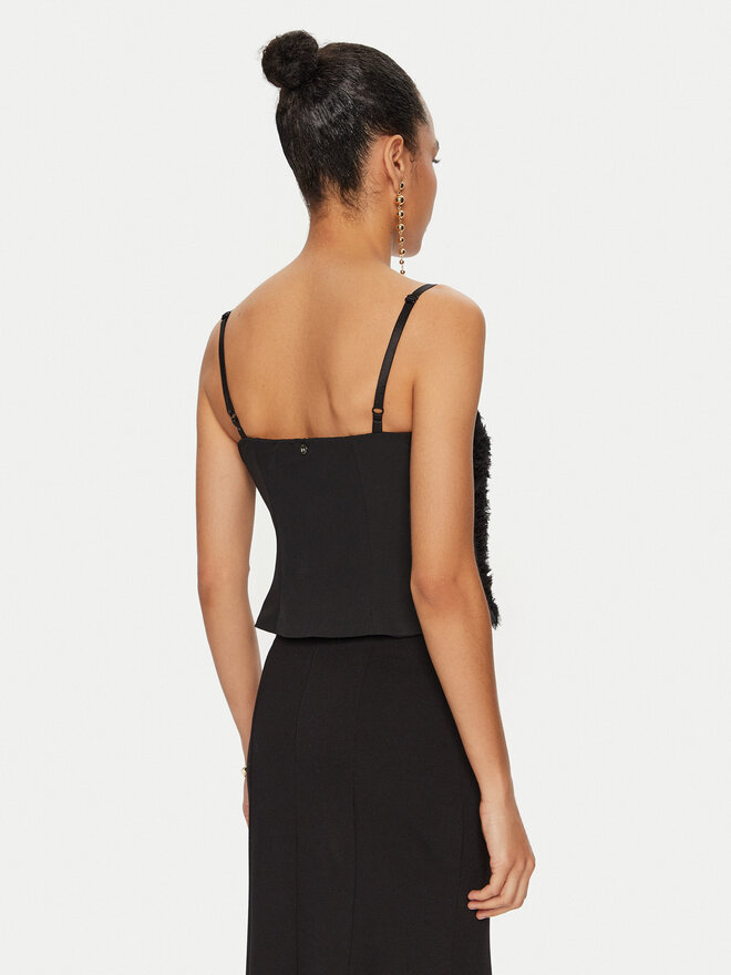 Rinascimento Rinascimento Τοπ CFC0121147003 Μαύρο Slim Fit
