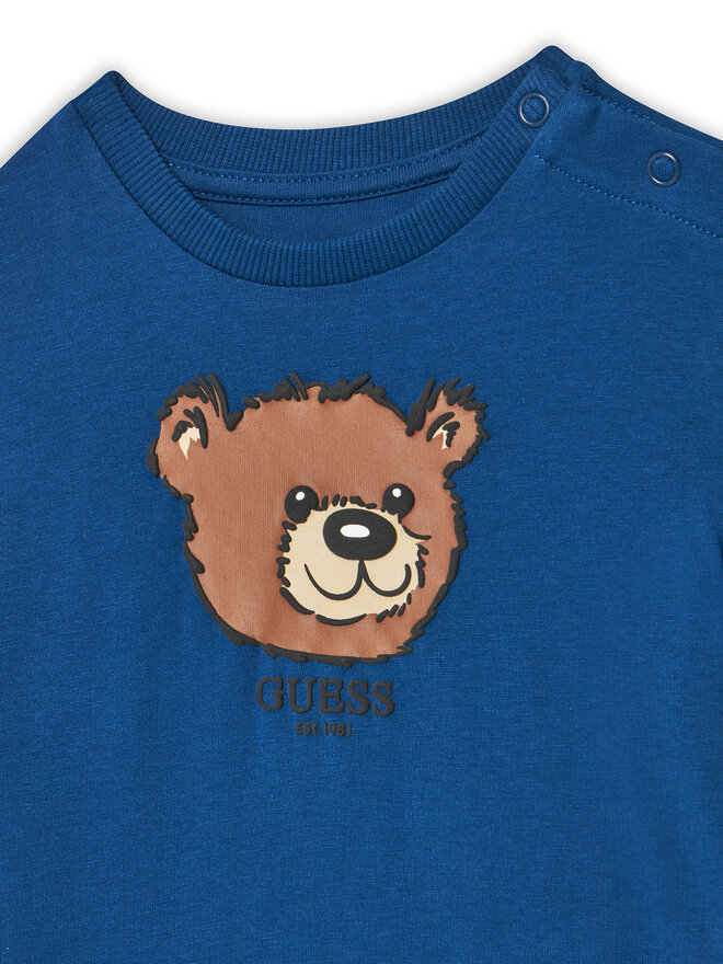Guess Guess Camiseta N5YI16 K8HM4 Azul marino Regular Fit