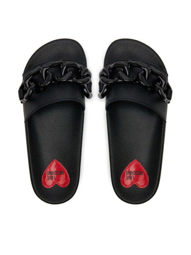 LOVE MOSCHINO Παντόφλες LOVE MOSCHINO JA28132G1MI17000 Μαύρο
