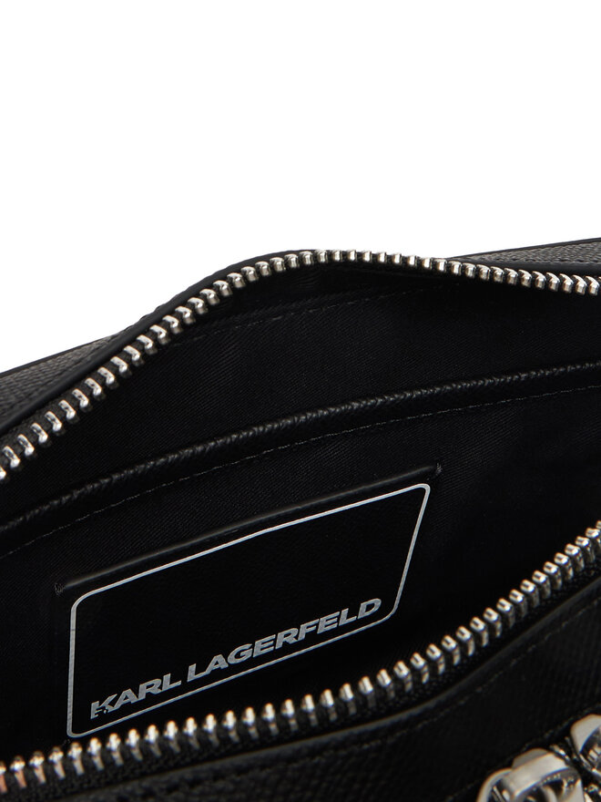 KARL LAGERFELD Ročna torba KARL LAGERFELD A3M30157 Črna