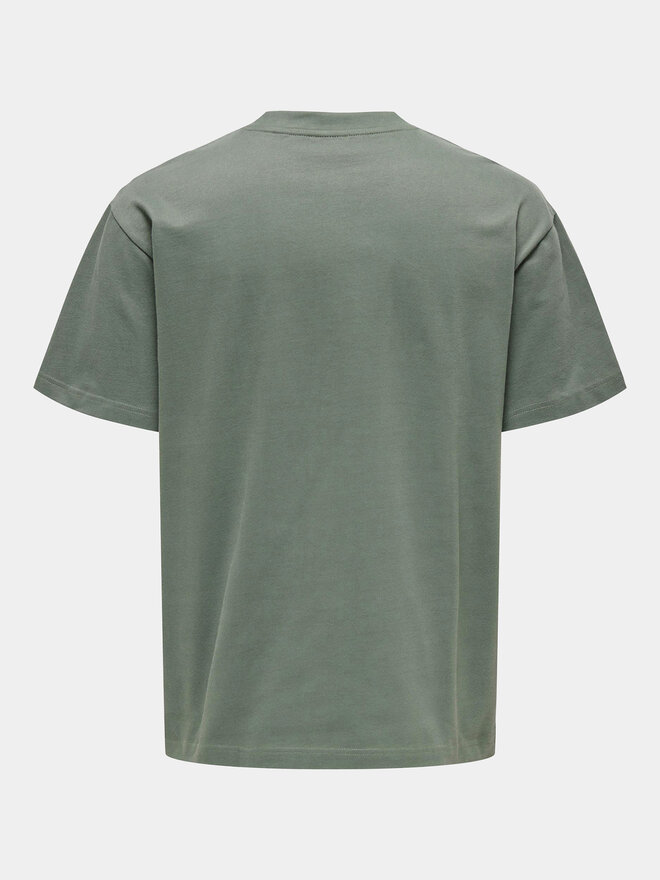 Only & Sons Only & Sons Camiseta 22028766 Verde Relaxed Fit