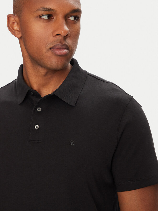 Calvin Klein Calvin Klein Poloshirt Supima LV04LB276G Schwarz Regular Fit