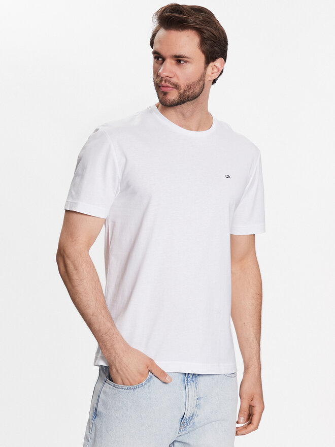 Calvin Klein Calvin Klein Camiseta Smooth K10K110589 Blanco Regular Fit
