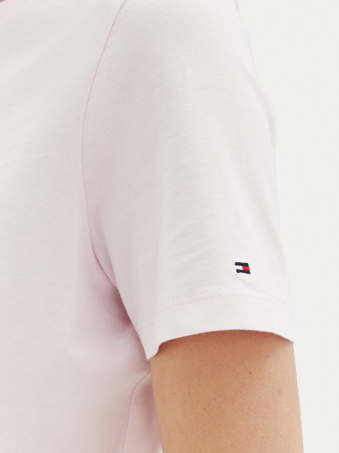 Tommy Hilfiger Tommy Hilfiger Marškinėliai WW0WW45428 Rožinė Regular Fit