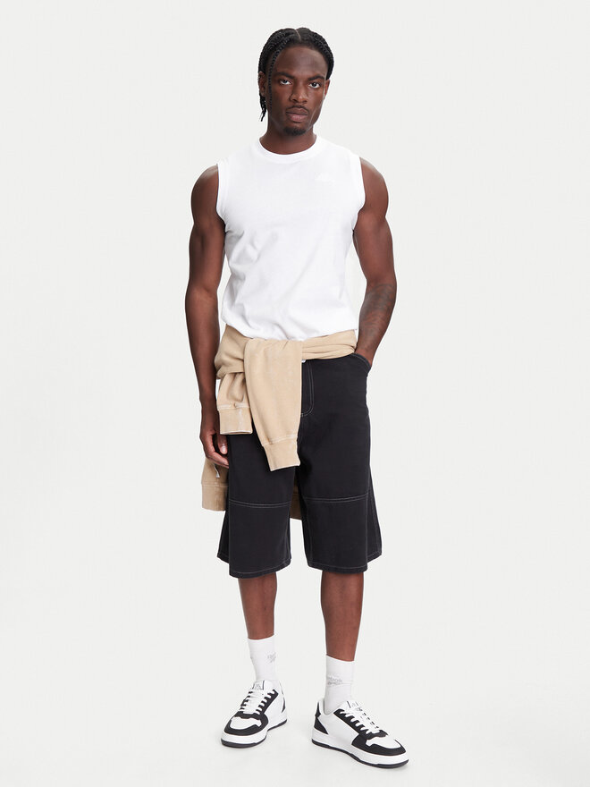 Kappa Kappa Tank-Top Logo Corpo Cadwal 303HZB0 Weiß Regular Fit