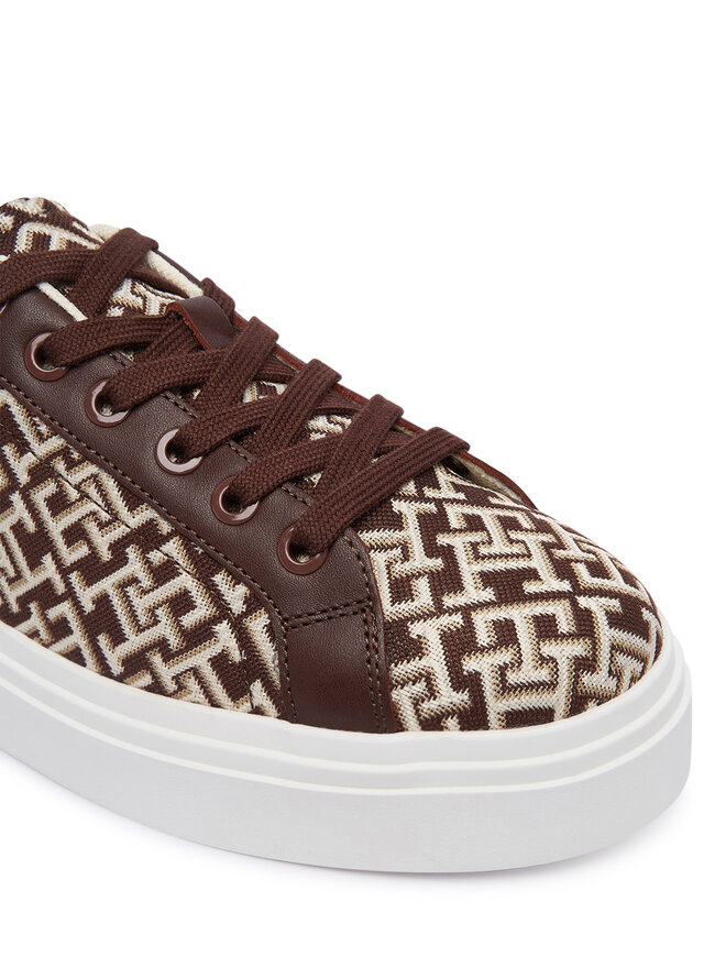 Tommy Hilfiger Sneakers Tommy Hilfiger Chic Platform Monogram FW0FW09398 Braun