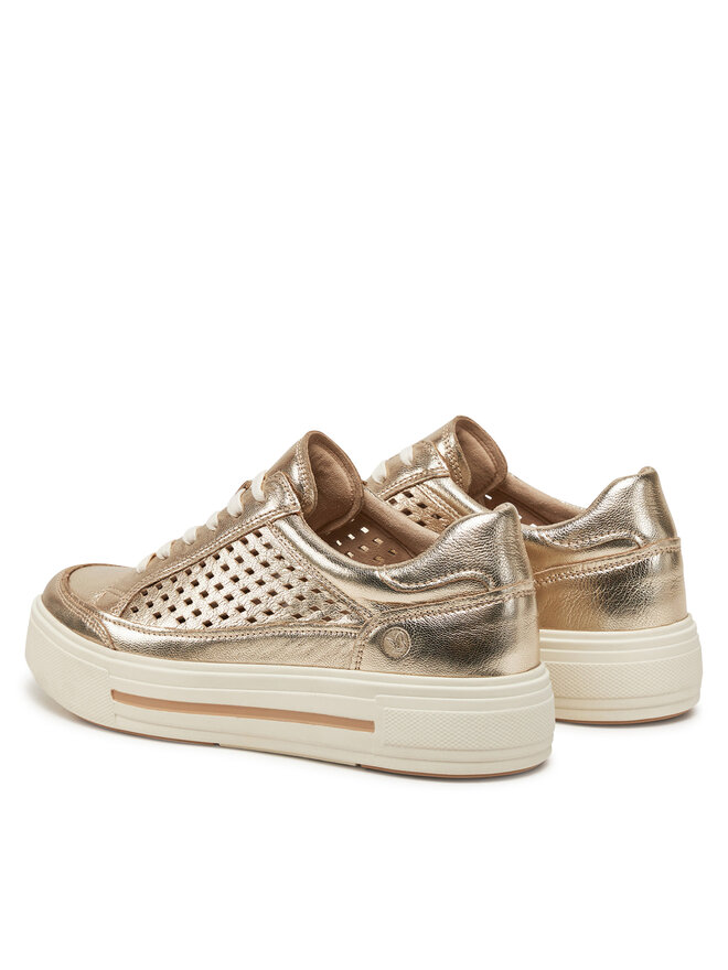Caprice Sneakersy Caprice 9-23719-44 Złoty