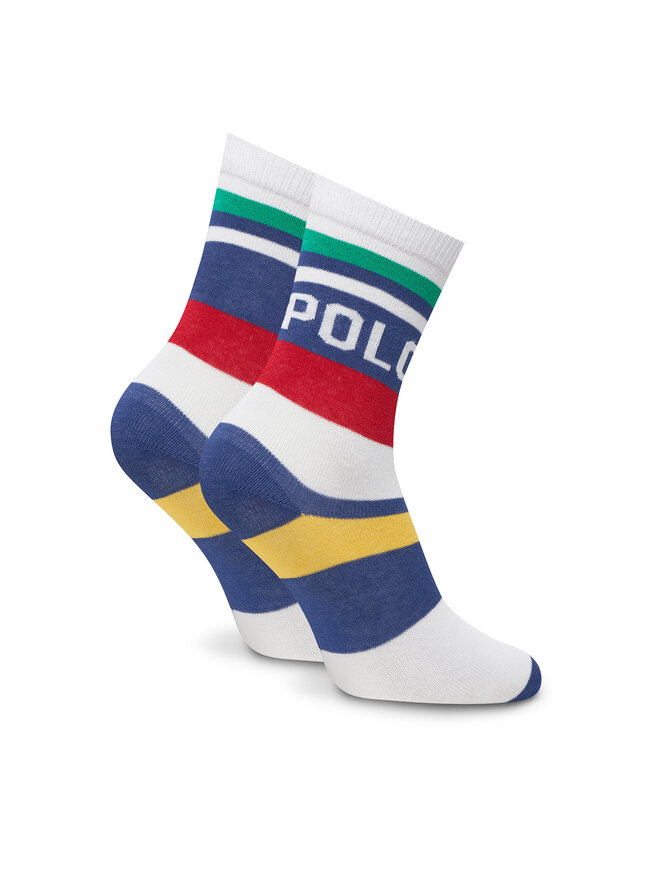 Polo Ralph Lauren Zestaw 3 par wysokich skarpet dziecięcych Polo Ralph Lauren 443969088001 Kolorowy
