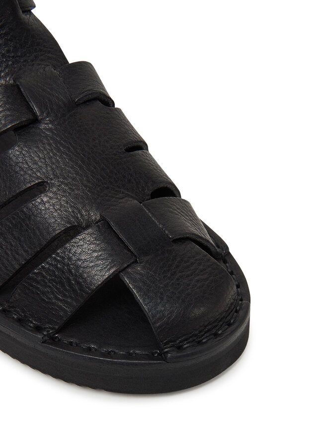 Fracap Σανδάλια Fracap Vegetan D038 Μαύρο