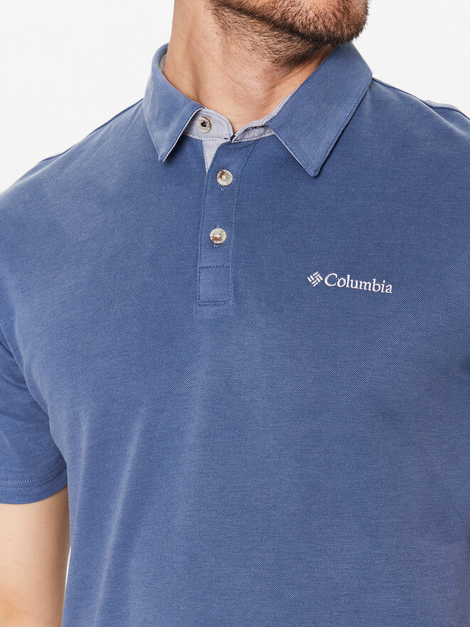Columbia Columbia Pólóing Nelson Point 1772721 Kék Regular Fit