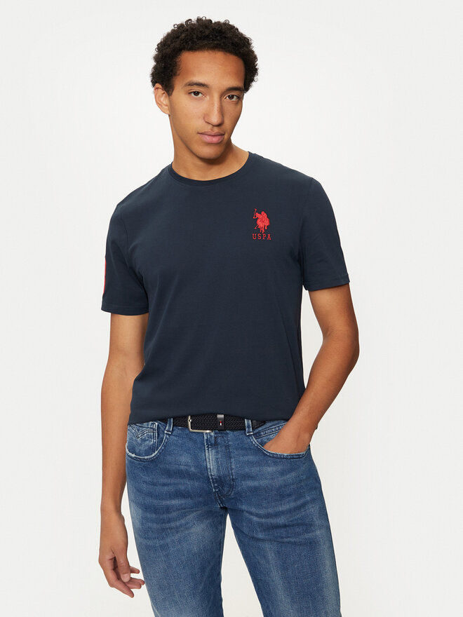 U.S. Polo Assn. U.S. Polo Assn. Marškinėliai MUP3311 Tamsiai mėlyna Slim Fit