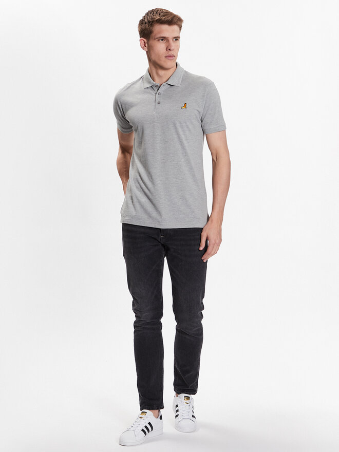 Brave Soul Brave Soul Poloshirt MPS-131KUROKIC Grau Regular Fit
