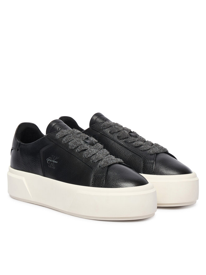 Calvin Klein Sneakers Calvin Klein Flatform Laceup Lth Wl HW0HW03229 Schwarz