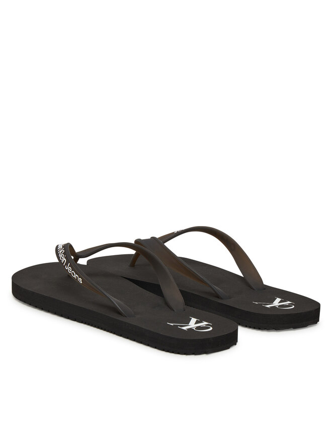 Calvin Klein Jeans Flip-flops Calvin Klein Jeans Beach Sandal Transparent Tpu YM0YM01267 Fekete