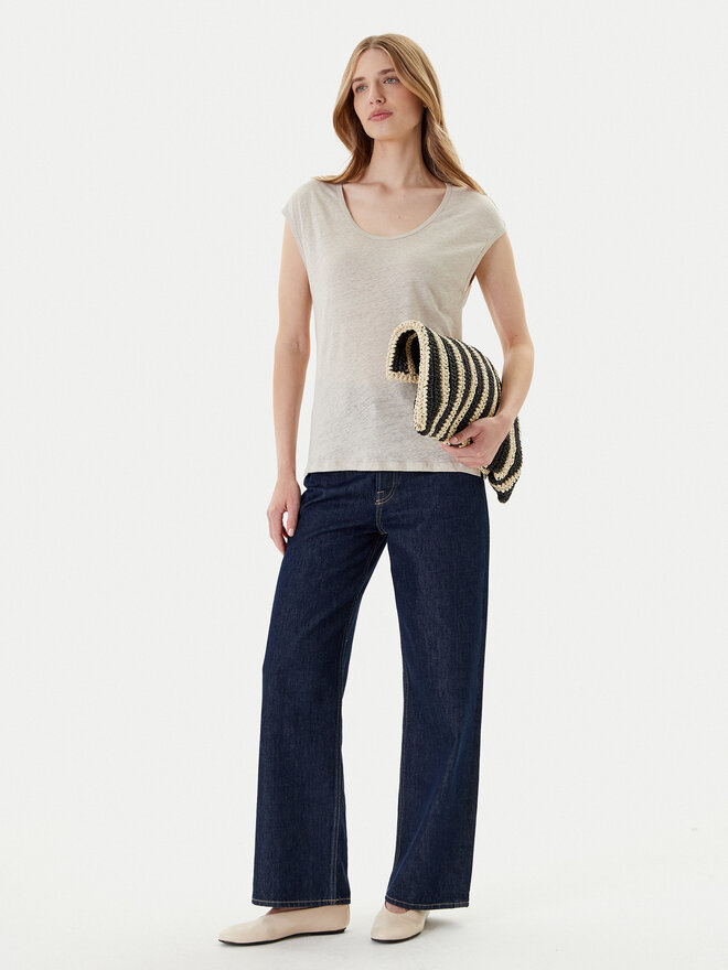 United Colors Of Benetton United Colors Of Benetton Футболка 37UJE16B1 Бежевий Regular Fit