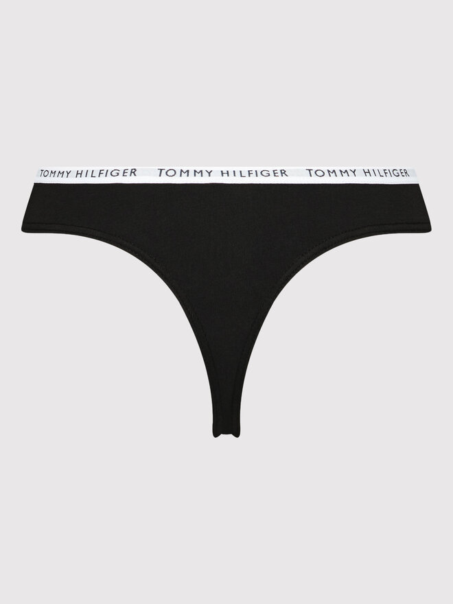Tommy Hilfiger Tommy Hilfiger Σετ 3 τεμάχια στρίνγκ UW0UW02829 Μαύρο
